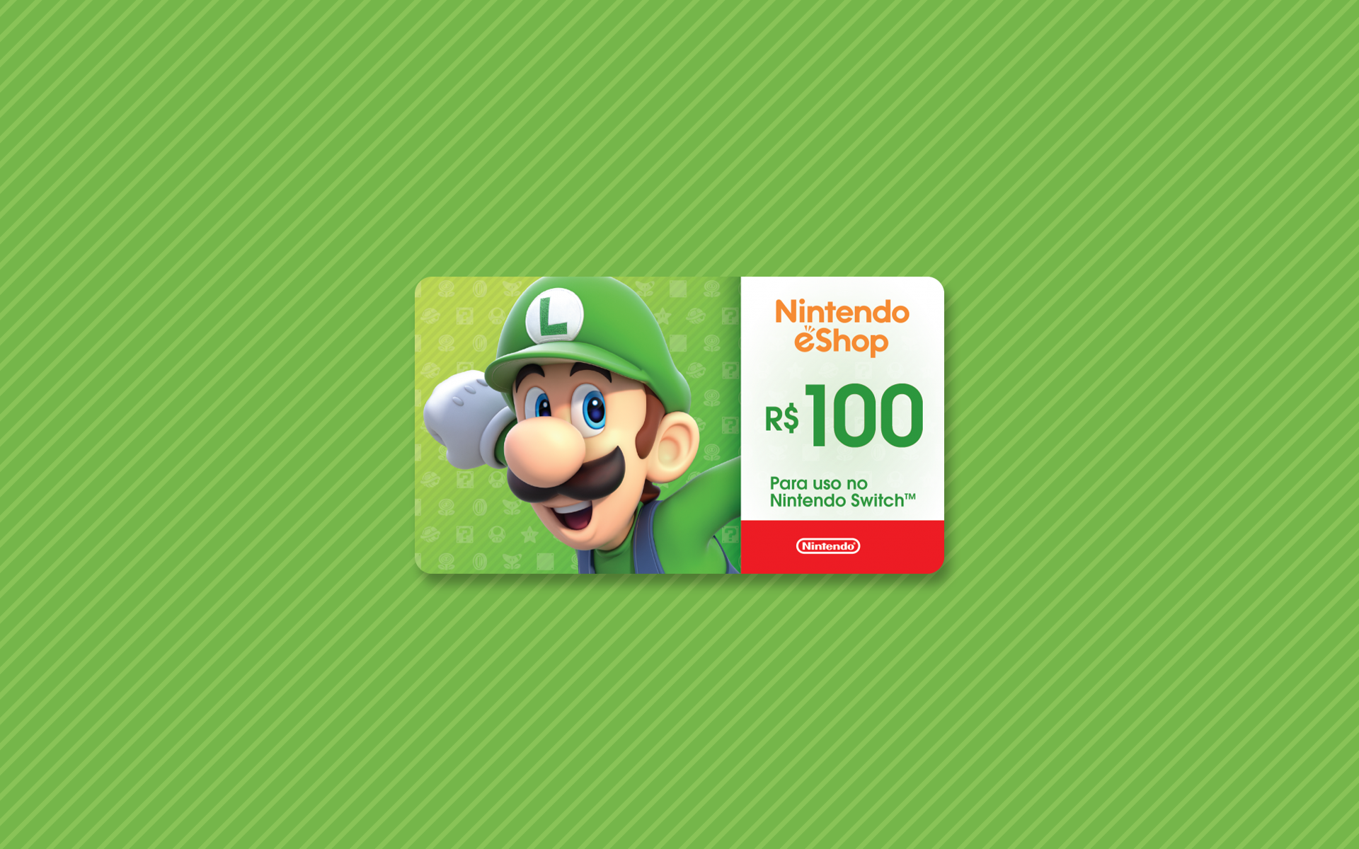 R 100 Nintendo eShop Cart o Presente Hype Games